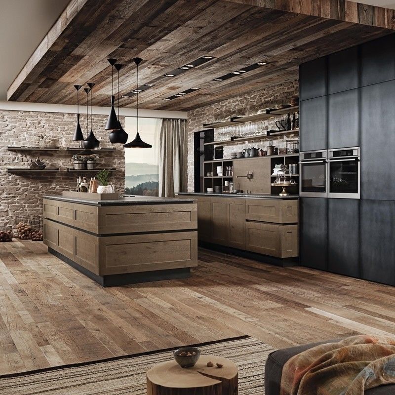 YALIG Armoire de cuisine en mélamine Ensemble de meubles de cuisine avec couleur de placage personnalisée