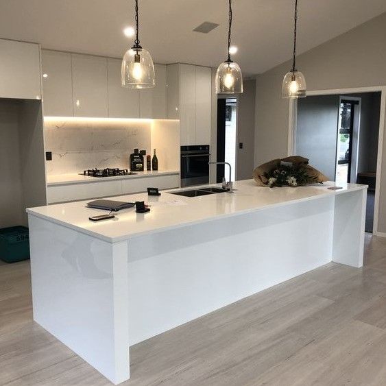 Réservoir Mdf Armoire de cuisine en laque avec PVC Membrane