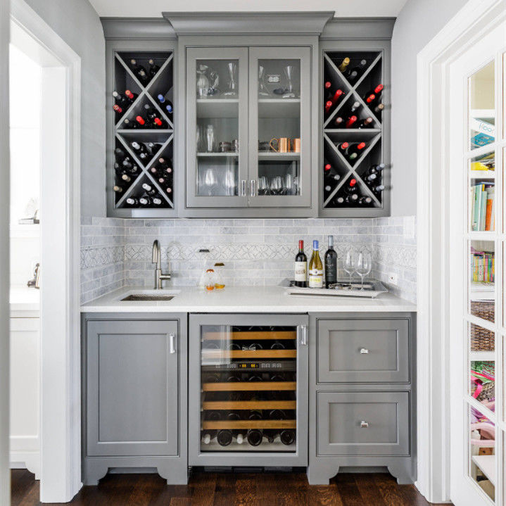 Couleur personnalisée Meubles modernes Armoire de bar à vin pour décoration de salon