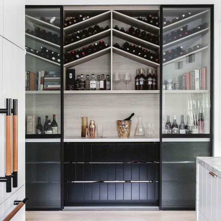 Couleur personnalisée Meubles modernes Armoire de bar à vin pour décoration de salon