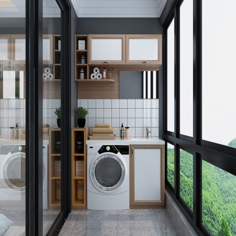 Armoire de salle de lavage en acier inoxydable de haute qualité de style moderne avec matériau de porte en contreplaqué