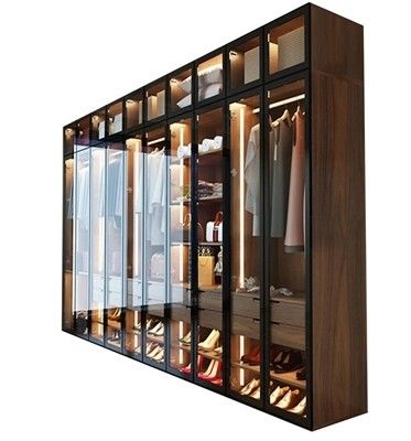 Armoire de chambre à coucher en bois noir Armoire de chambre à coucher italienne