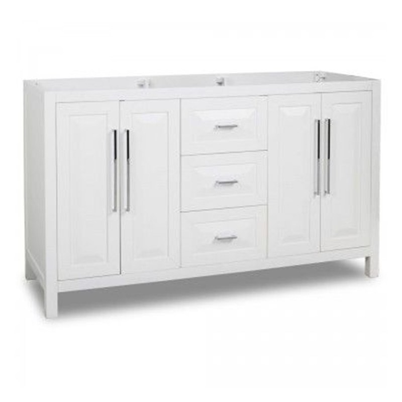 Armoire de salle de bain en laque avec comptoir en céramique