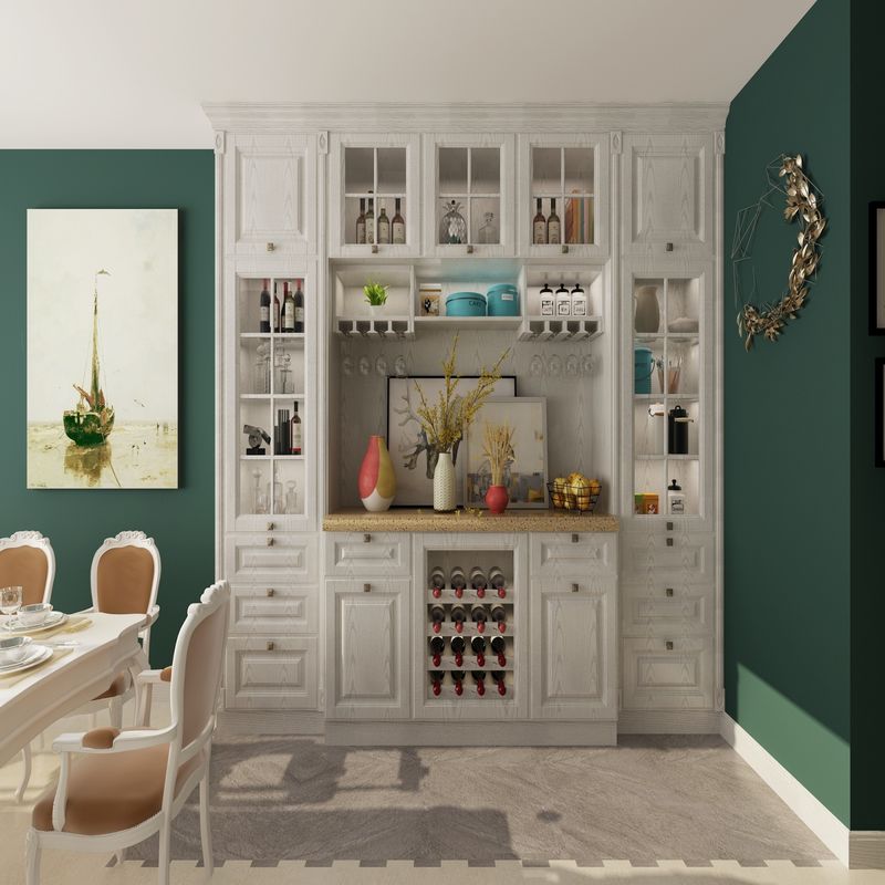Cabinet d'affichage de meubles de design moderne haut de gamme personnalisé pour salle à manger OEM ODM