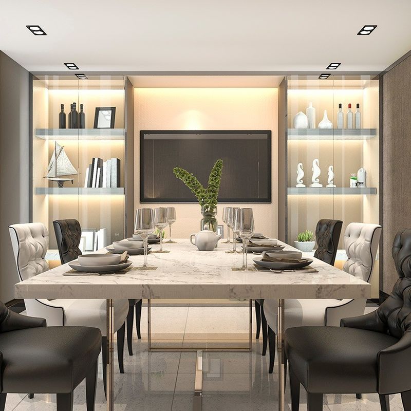 Cabinet d'affichage de meubles de design moderne haut de gamme personnalisé pour salle à manger OEM ODM