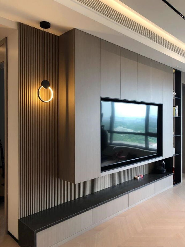 2022 Intérieur intérieur Cabinet de télévision en bois Stand avec fonction de stockage et taille personnalisée