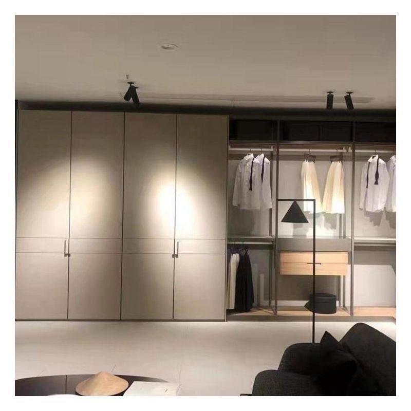 Solution de rangement en bois minimaliste pour les meubles de chambre à coucher