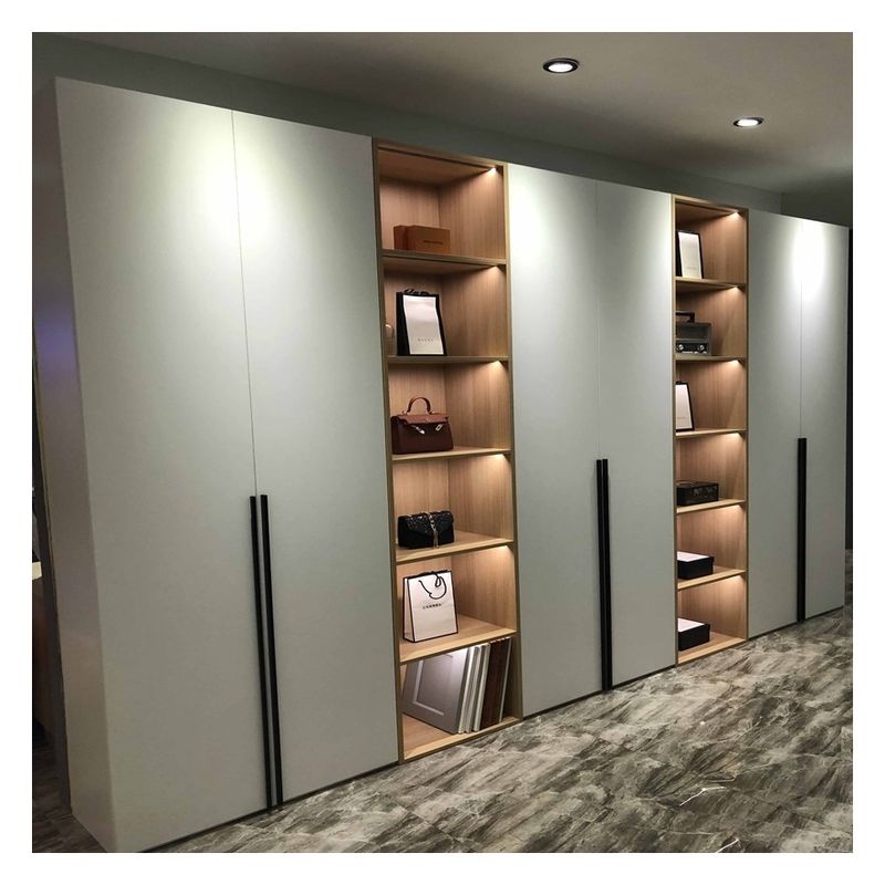 Solution de rangement en bois minimaliste pour les meubles de chambre à coucher