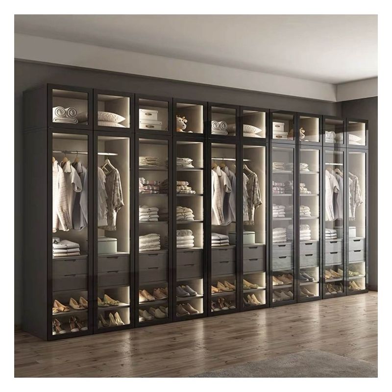 Armoire de rangement de supermarché avec fonctionnalité de porte coulissante en verre personnalisée