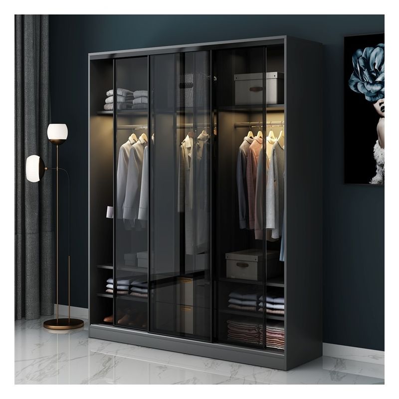 Armoire de rangement de supermarché avec fonctionnalité de porte coulissante en verre personnalisée