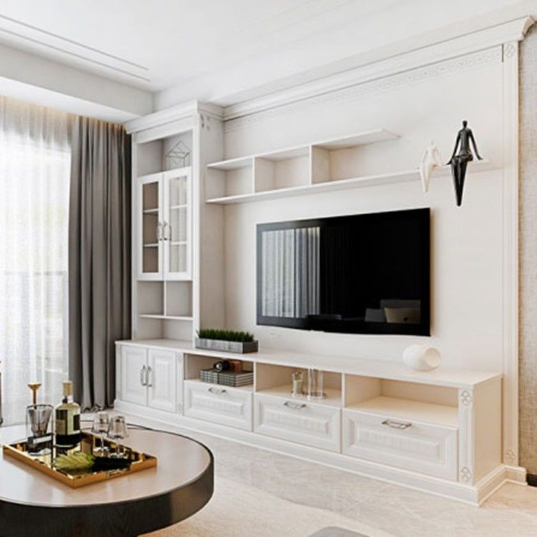 Ligne propre Armoire de rangement pour le salon Meubles de salon