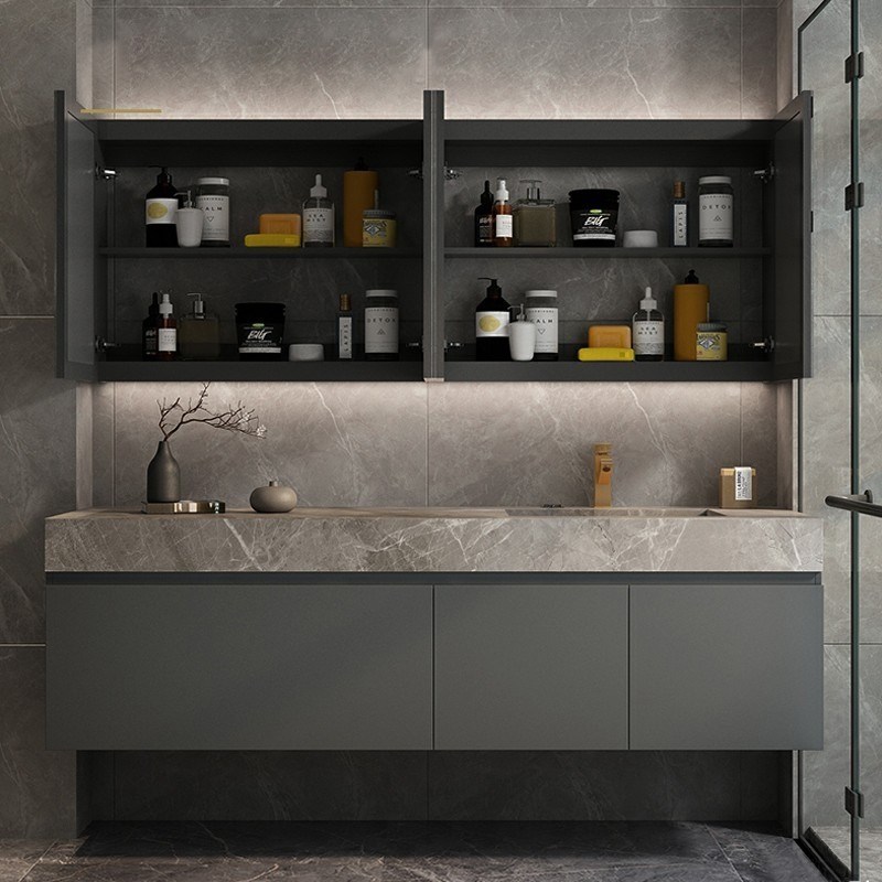 Fabriqué sur mesure Fabriqué sur commande personnalisée Salle de bains Cabinet de vanité pour les meubles d'hôtel de luxe populaire