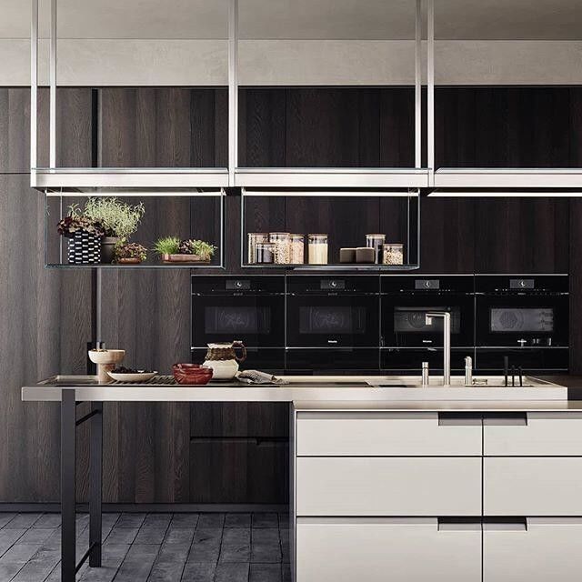 Armoire de cuisine en carton de mélamine de design moderne avec combinaison de couleurs de placage personnalisée