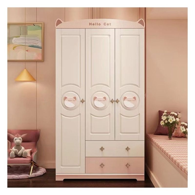 Décoration d'animaux mignons Armoire en bois massif pour les meubles de maison et le design écologique