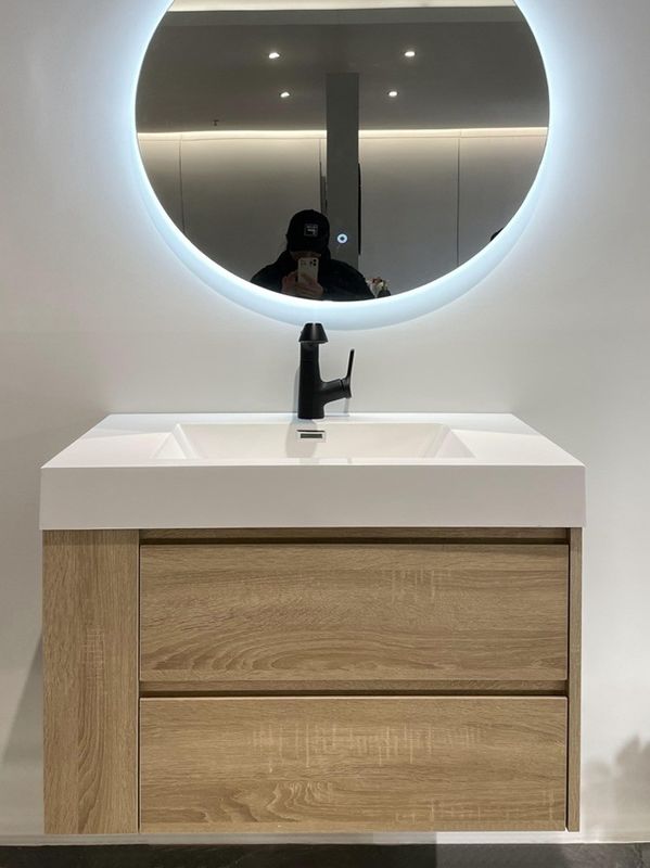 Meubles de salle de bains d'hôtel Taille personnalisée Étanche à l'eau et économe en place