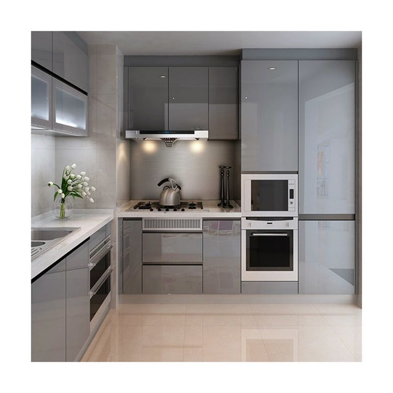 Accueil Modern Flat Pack Smart Cuisine Pantry Modulaire meubles de cuisine Armoires pour la villa