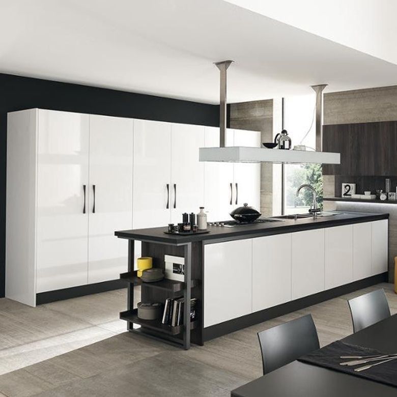 Accueil Modern Flat Pack Smart Cuisine Pantry Modulaire meubles de cuisine Armoires pour la villa