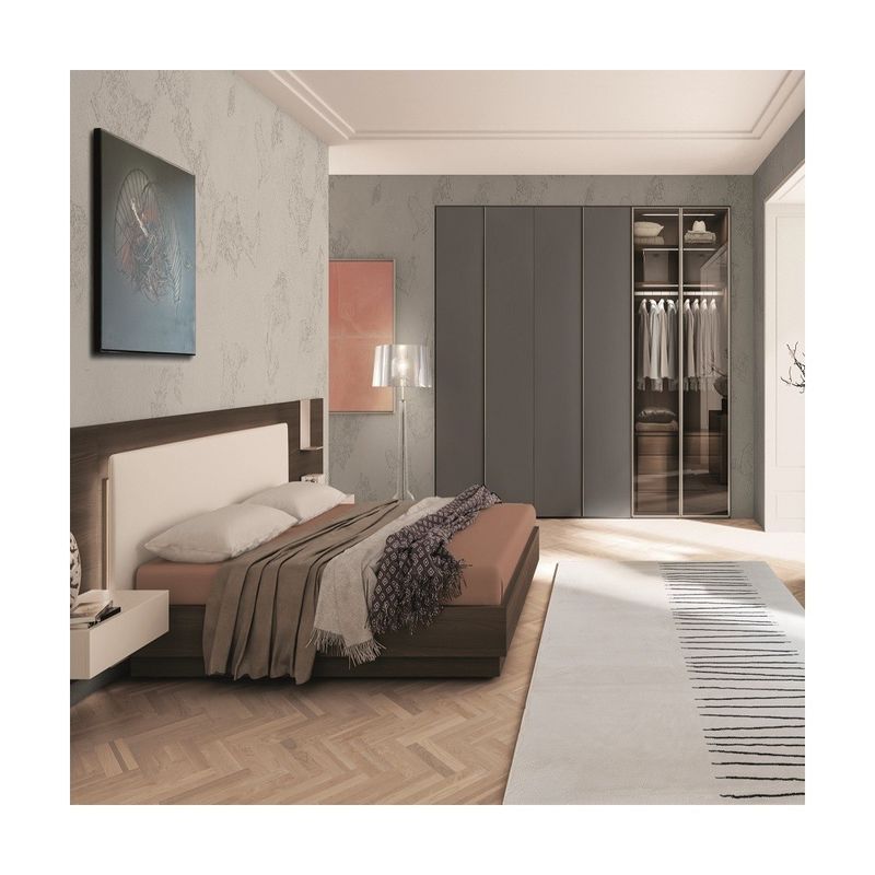 Meubles de chambre pour maître placard armoire haut de gamme en bois dans le design de style moderne