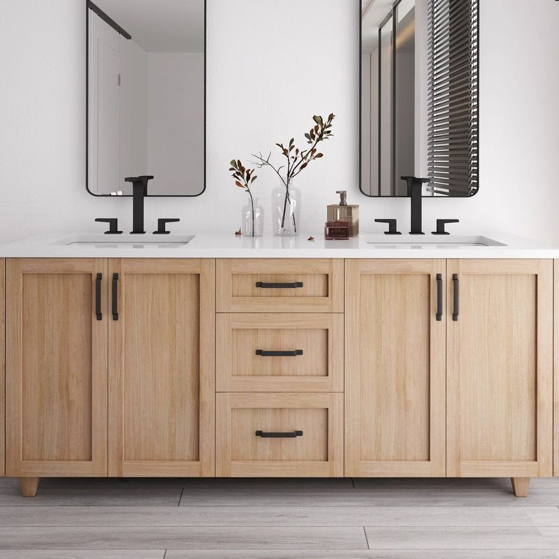 30-48 pouces MDF armoire debout vanité salle de bain chinoise vanité avec évier et miroir