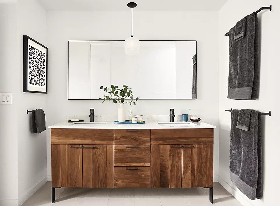 30-48 pouces MDF armoire debout vanité salle de bain chinoise vanité avec évier et miroir