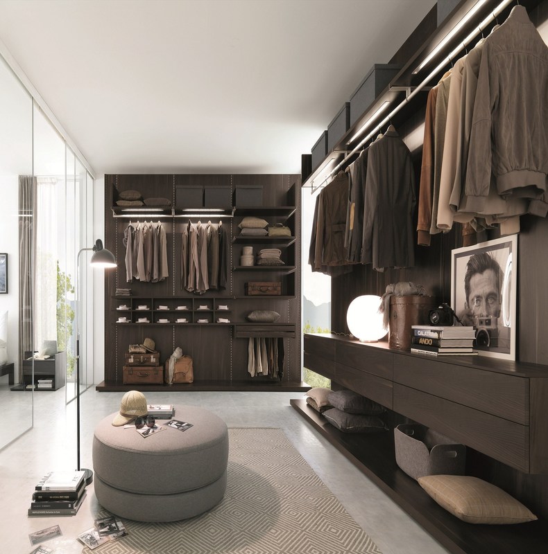 Meubles de chambre à coucher modernes Résistant à l'humidité Armoire pour installation murale