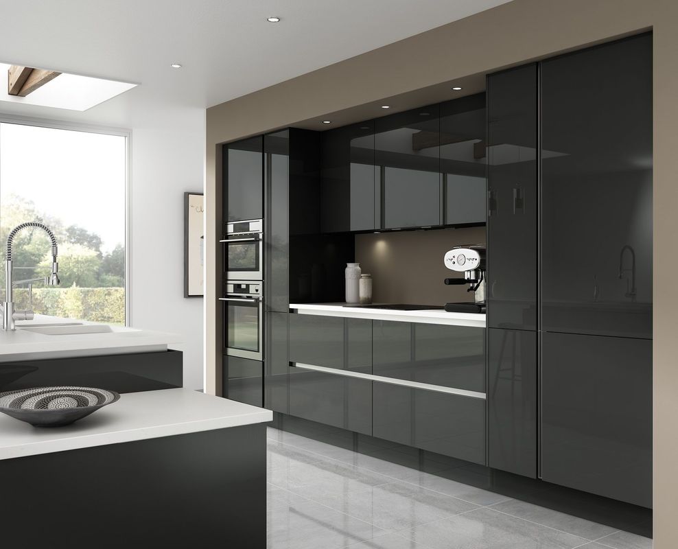 Manches de placard finitions en laque personnalisées pour armoire de cuisine en design minimaliste