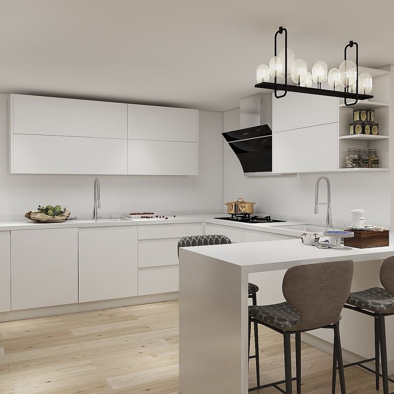 Blum Lazy Susan tiroir de rangement diapositive pour YALIG Modèle moderne 3D Design Armoire de cuisine