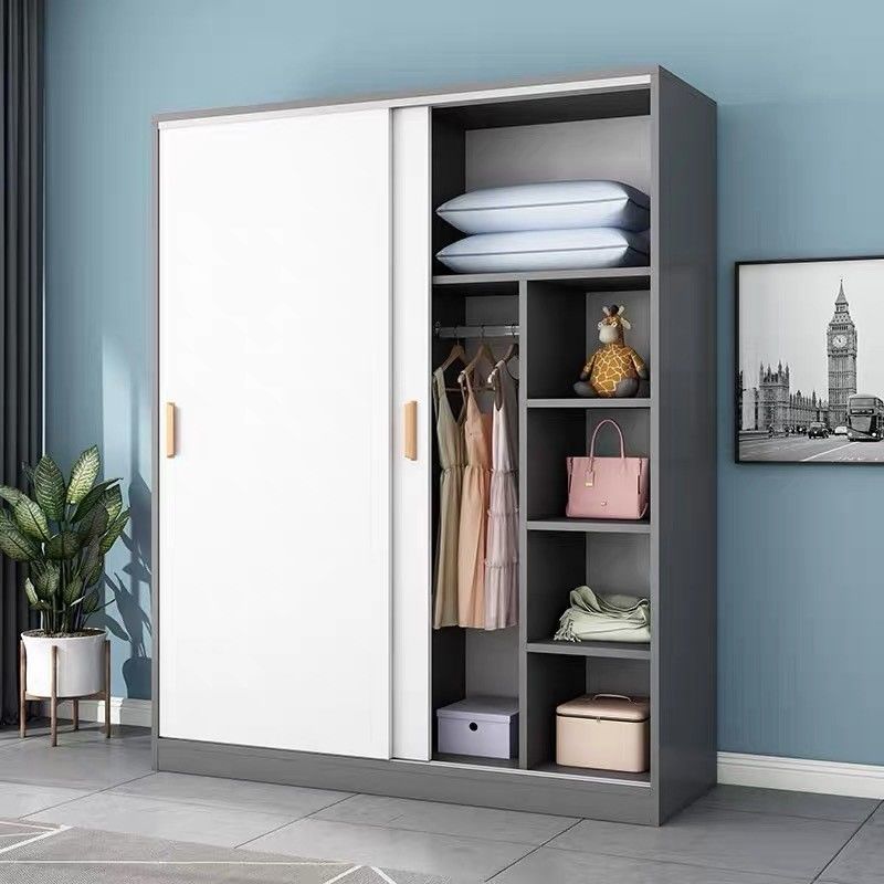 Moderne PANEL extensible de style bois porte coulissante placard rangement garde-robe pour la chambre