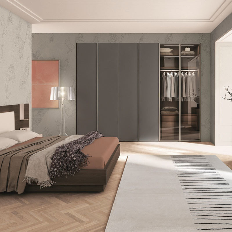 Moderne PANEL extensible de style bois porte coulissante placard rangement garde-robe pour la chambre