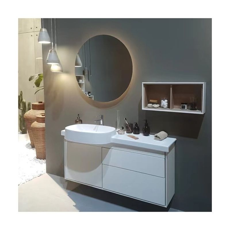 Transformez votre salle de bains avec des armoires flottantes et un miroir à LED tactile