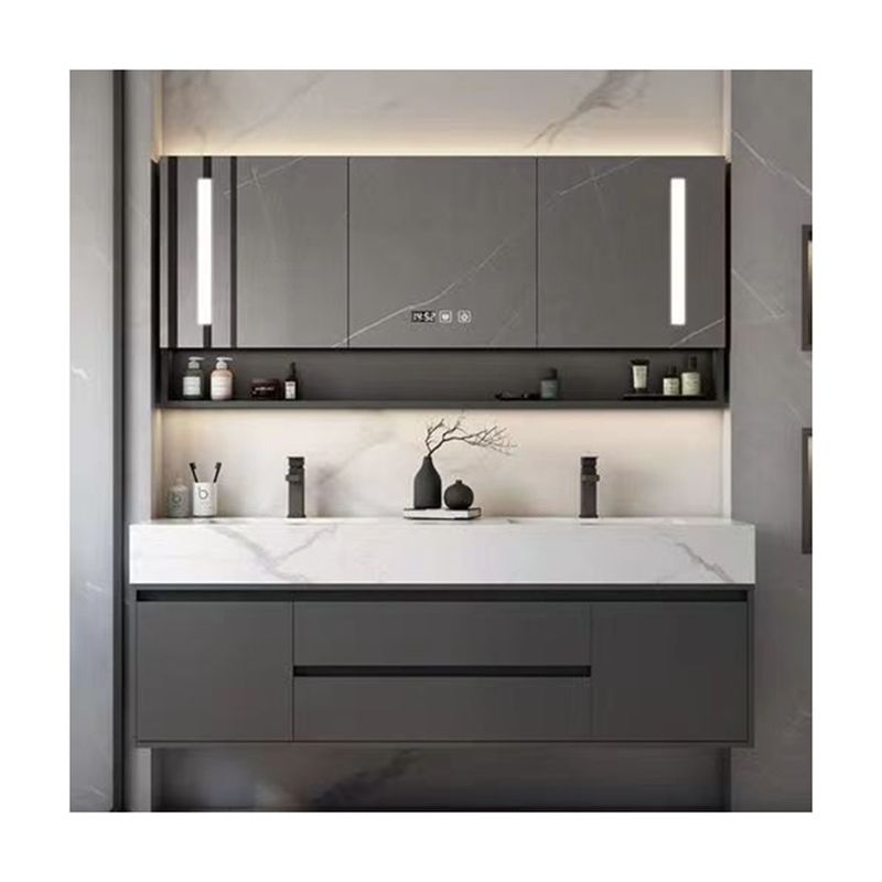 Hôtel Décoration personnalisée maison Smart salle de bains Armoires miroirs avec lumière LED largeur 38-46