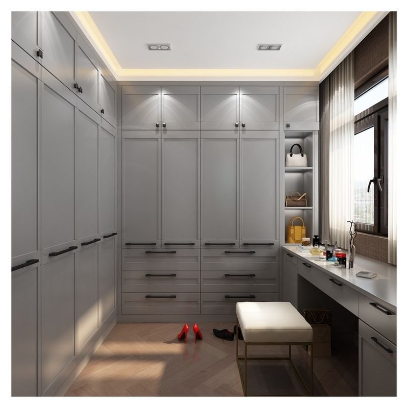 2024 Populaire Grey Shaker Porte Armoire Moderne style en bois pour la maison