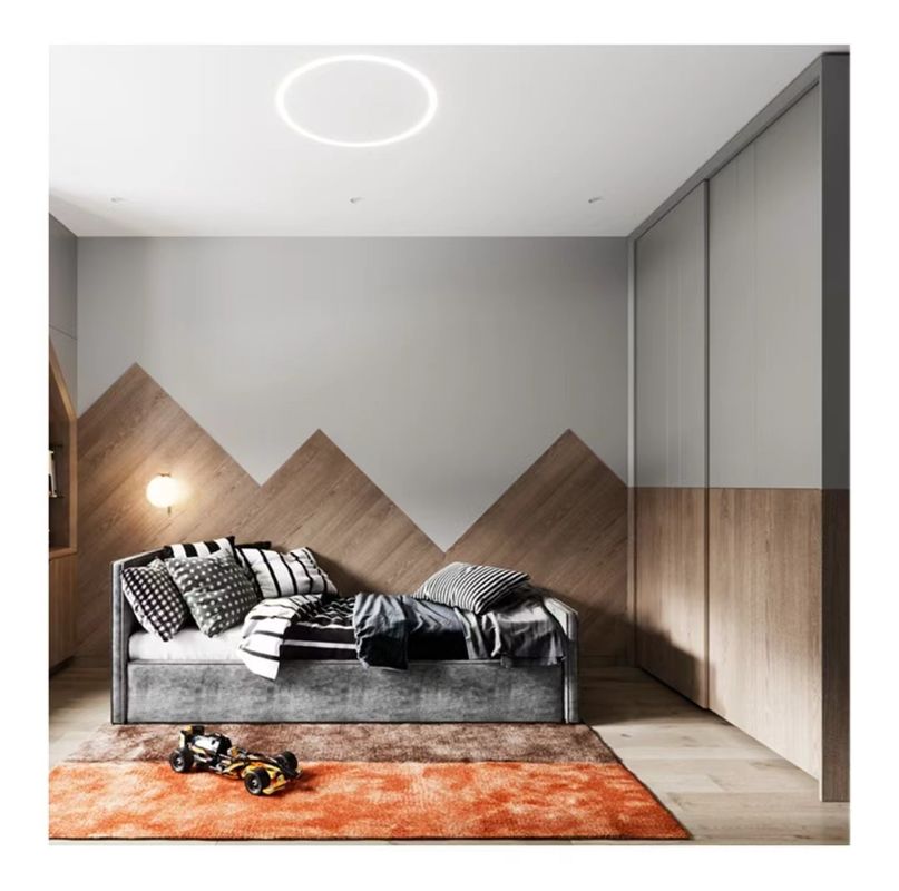 Armoire personnalisée gris mat avec style de design contemporain et style en bois PANEL