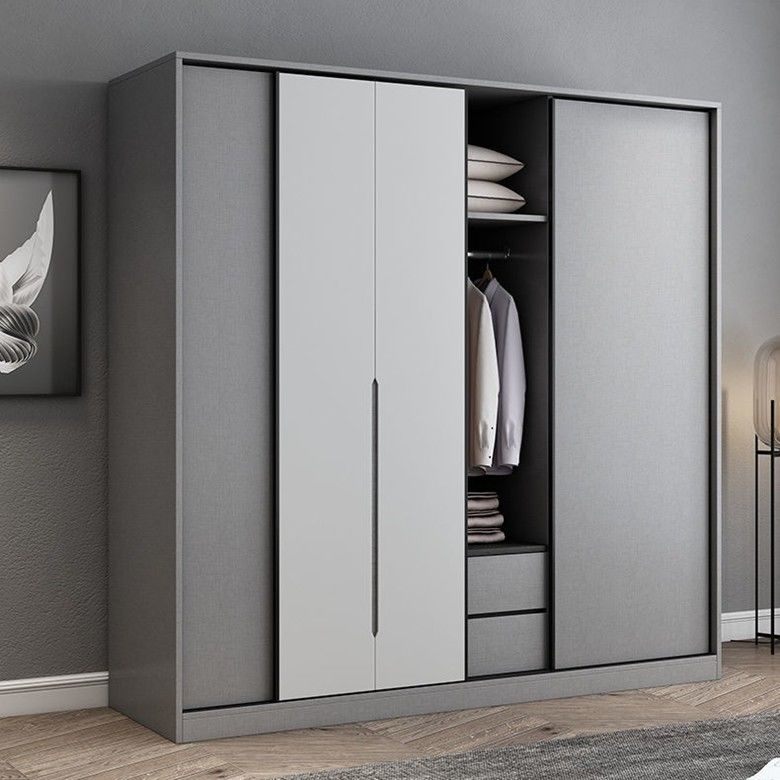 Armoires en MDF avec porte coulissante pour les armoires intégrées au dernier design