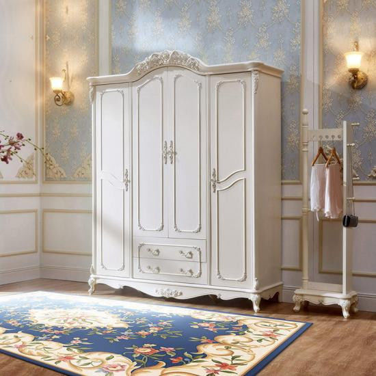 Armoire en bois en carton MR HDF pour chambre à coucher