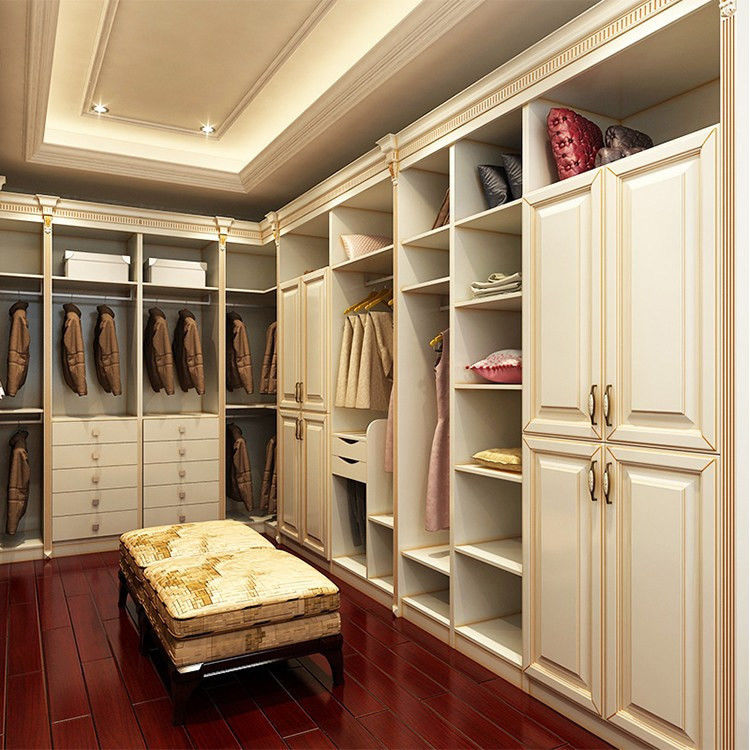 Armoire en bois en carton MR HDF pour chambre à coucher