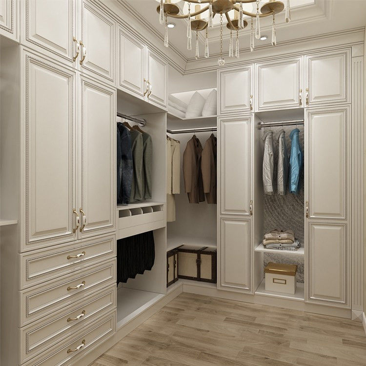 Armoire en bois en carton MR HDF pour chambre à coucher