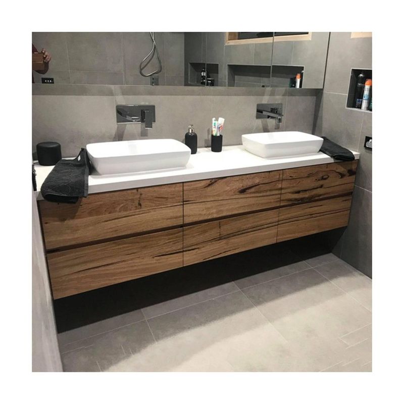 Armoire de salle de bain moderne en couleur personnalisée pour les salles de bains d'hôtel et d'appartement