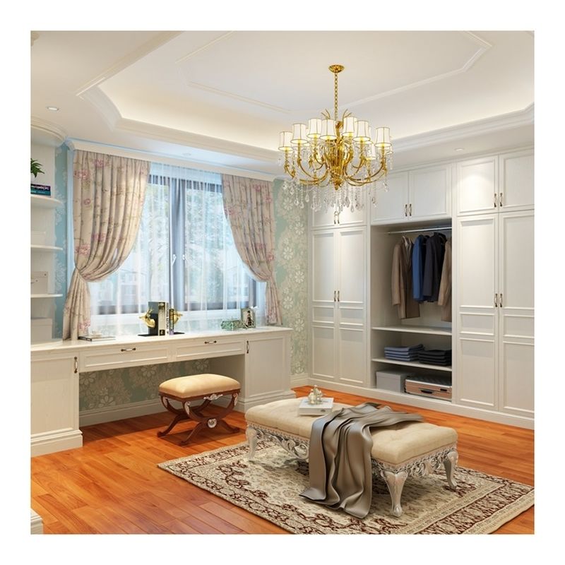 Fin Meubles de maison Laque blanche Shaker Style Cabinet de conception Armoire avec MR HDF Board