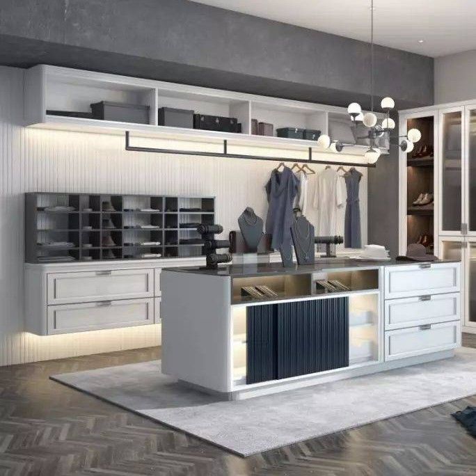 Armoire de bord moderne MR HDF sur l'île personnalisée pour le design et la fonctionnalité haut de gamme