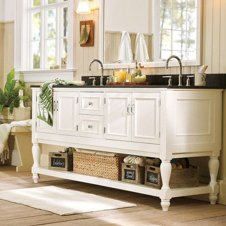 Appartement Essentiel Voilier Sculpture Design Miroir Blanc Cabinet suspendu au mur Salle de bains