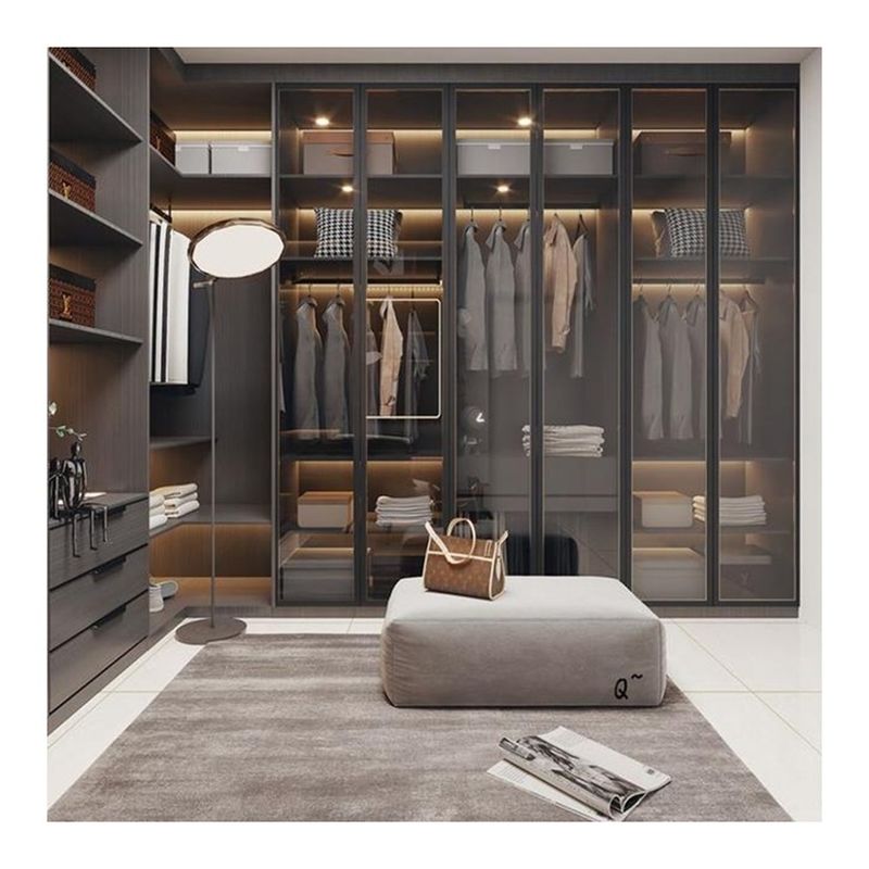 YALIG 2D / 3D Conception de garde-robe de chambre moderne de style italien sur mesure pour appartement
