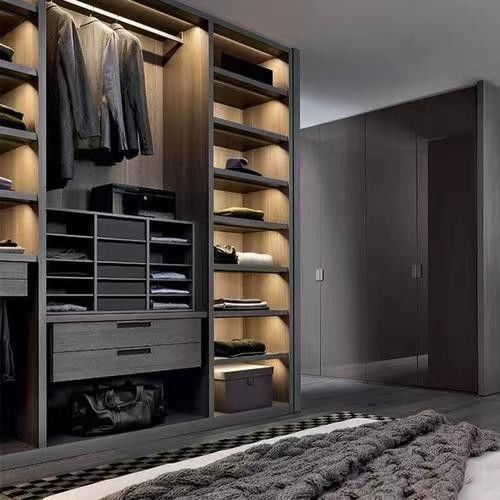 YALIG 2D / 3D Conception de garde-robe de chambre moderne de style italien sur mesure pour appartement