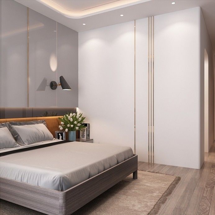PANEL de style bois tendance garde-robe professionnelle pour le placard de chambre à coucher et le mobilier de salon