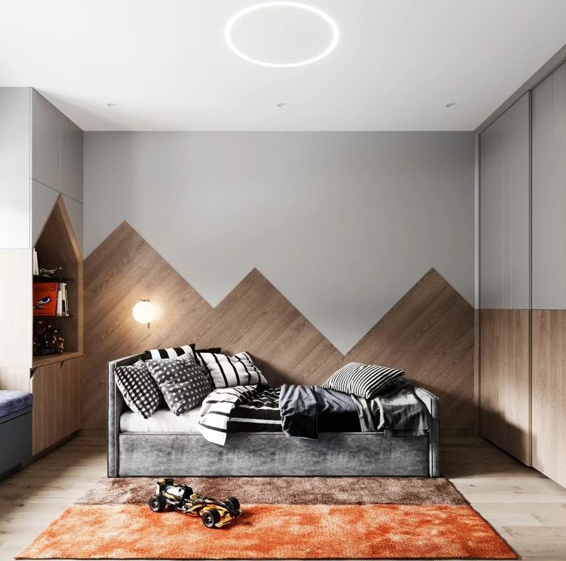 PANEL de style bois tendance garde-robe professionnelle pour le placard de chambre à coucher et le mobilier de salon