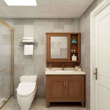 Vanité de salle de bain de style européen avec conception sans poignée et options de couleurs personnalisées