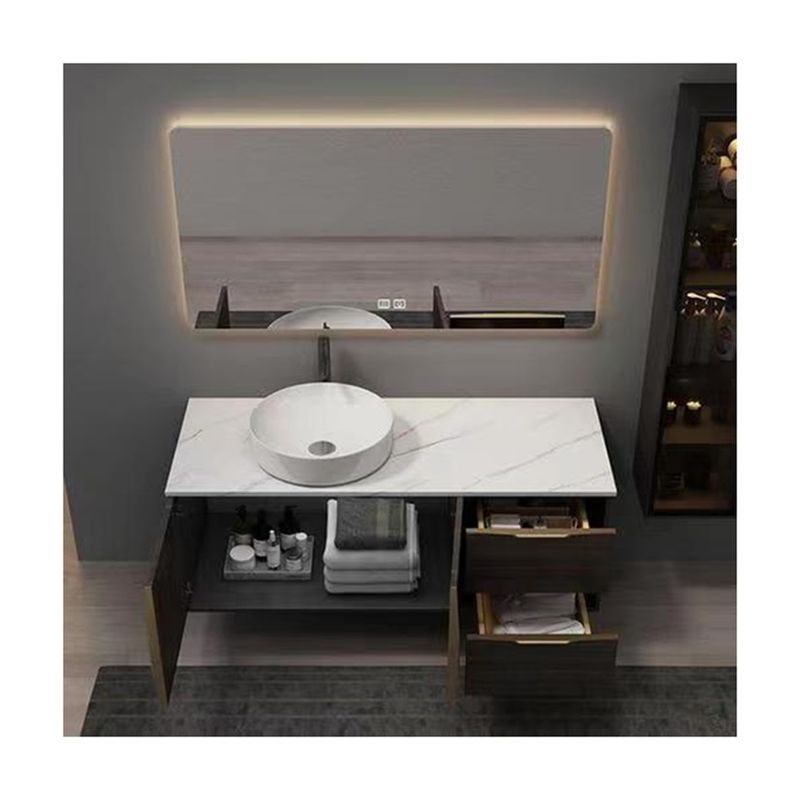 Armoire rectangulaire à double face imperméable salle de bains Vanité avec miroir Inclure miroir Oui