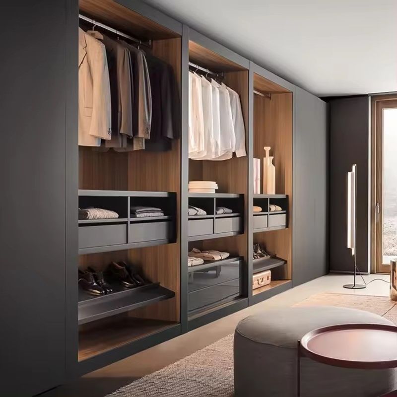 Chambre à coucher contemporaine Armoire avec conception en bois personnalisée et panneau MR HDF
