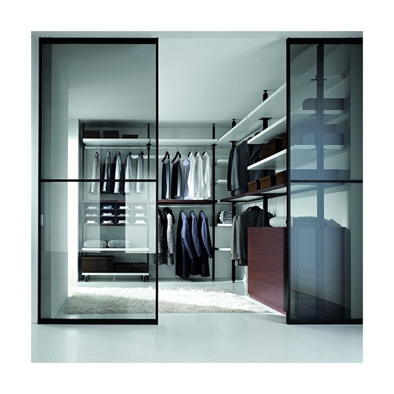 Design de garde-robe de verre de luxe contemporain pour la maison Villa Hôtel et appartement