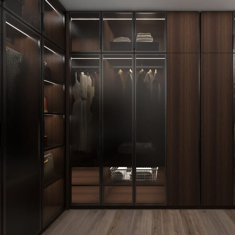 Design de garde-robe de verre de luxe contemporain pour la maison Villa Hôtel et appartement
